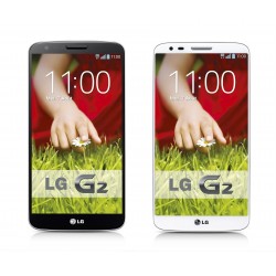 Vitre tactile noire ou blanche avec écran LG G2