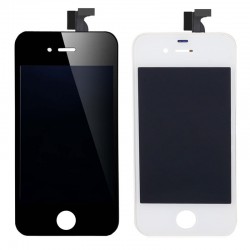Vitre tactile noire ou blanche avec écran Retina iPhone 4S
